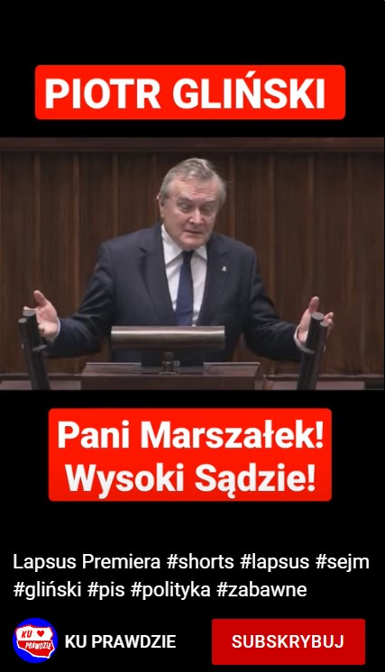 Piotr Gliński - Pani Marszałek