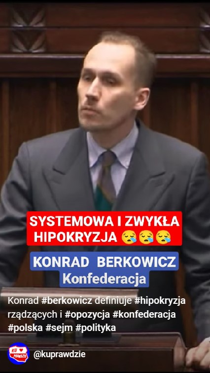 Konrad Berkowicz - Hipokryzja