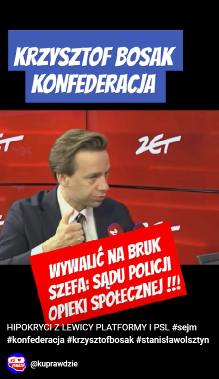 Krzysztof Bosak - Wywalić na bruk