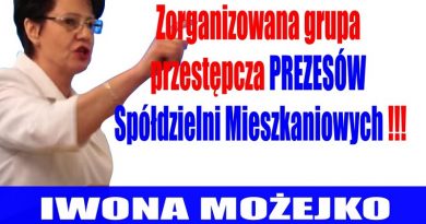 Iwona Możejko - Zorganizowana grupa przestępcza prezesów spółdzielni mieszkaniowych