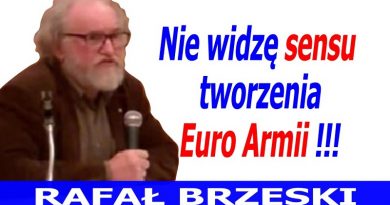 Rafał Brzeski - Nie widzę sensu tworzenia Euro Armii - 2016
