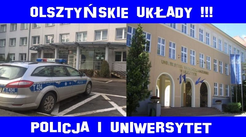 Olsztyńskie układy - Policja i Uniwersytet