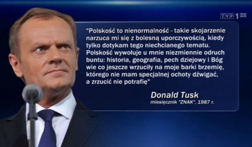 Donald Tusk - Polskość to nienormalność