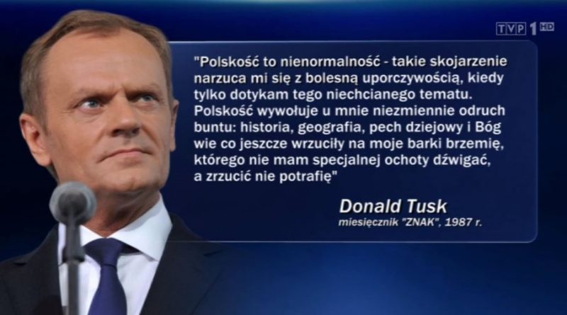 Polskość to nienormalność - Donald Tusk - reakcja