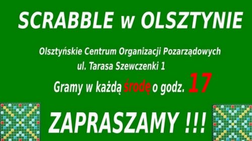 Scrabble w Olsztynie - środa 17