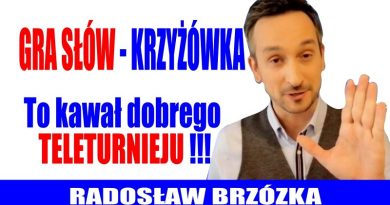 Radosław Brzózka - Gra Słów Krzyżówka to kawał dobrego teleturnieju