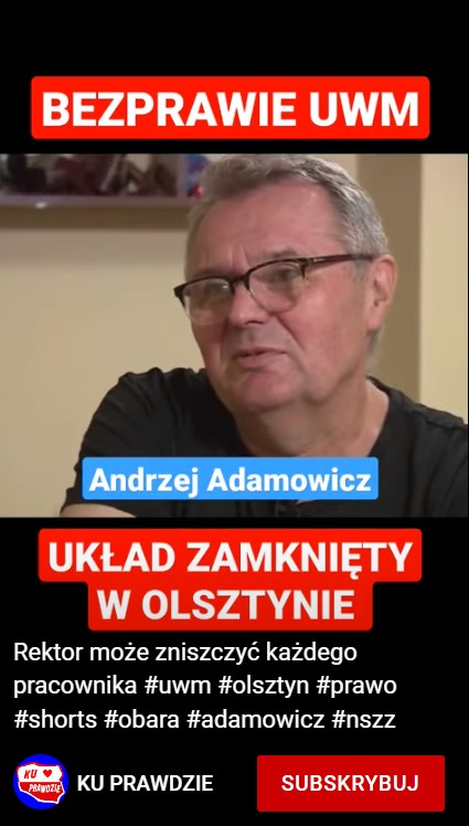 Andrzej Adamowicz - Bezprawie UWM